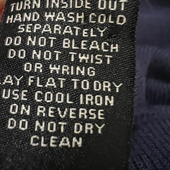 Lauren Michelle Open Cardigan Size M in Blue w/Turquoise Beaded Front - Picture 5 of 5